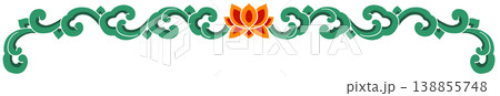 This is an illustration of Dancheong, a traditional Korean pattern. This is an illustration of Dancheong, a traditional Korean pattern. 138855748