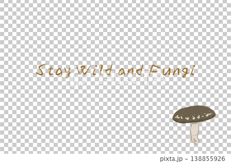 Horizontal menu/card template for shiitake mushrooms 138855926