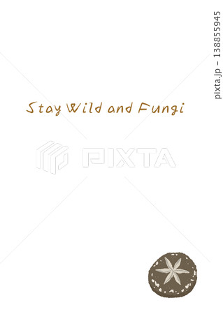 シイタケの縦型メニュー・カードテンプレート 138855945