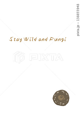 飾り切りシイタケの縦型メニュー・カードテンプレート 138855948