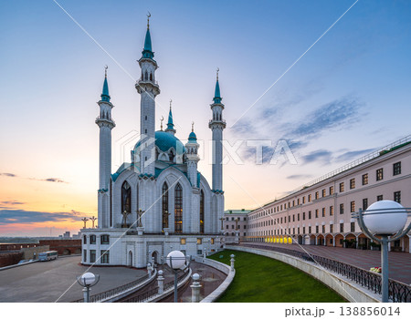 Kul Sharif mosque in Kazan Kremlin, Tatarstan, Russia. It is tourist attraction of Kazan. Kul Sharif mosque in Kazan Kremlin, Tatarstan, Russia. It is tourist attraction of Kazan. 138856014