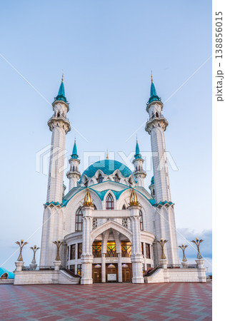Kul Sharif mosque in Kazan Kremlin, Tatarstan, Russia. It is tourist attraction of Kazan. 138856015