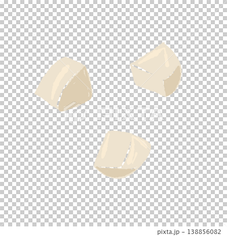 Set of diced king oyster mushrooms Set of diced king oyster mushrooms 138856082