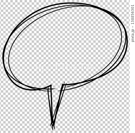 It's a speech bubble line drawing. It's a speech bubble line drawing. 138856301