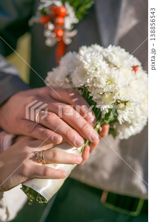 wedding attributes of brides. wedding accessories. wedding trifles 138856543