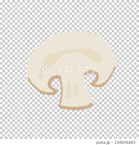 スライスマッシュルーム（単体・正面） 138856883