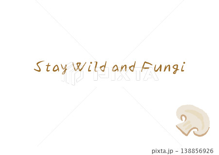 スライスマッシュルームの横型メニュー・カードテンプレート 138856926