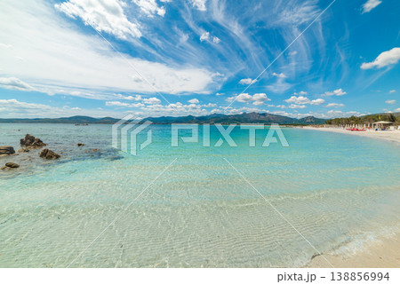 Puntaldia beach under a cloudy sky Puntaldia beach under a cloudy sky 138856994