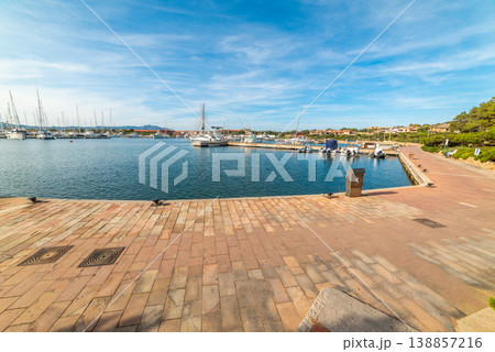 Porto Rotondo marina on a sunny day 138857216