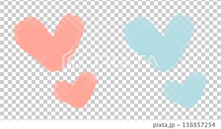 This is a heart illustration with a spreading feeling. 138857254