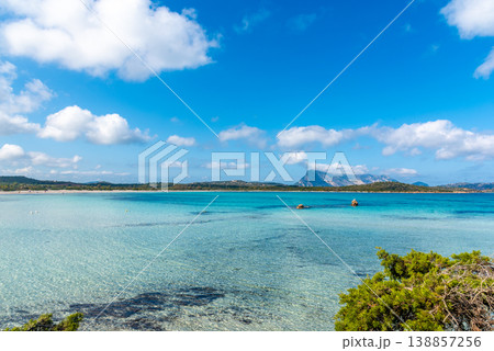 Blue sky over Lu Impostu beach in springtime Blue sky over Lu Impostu beach in springtime 138857256