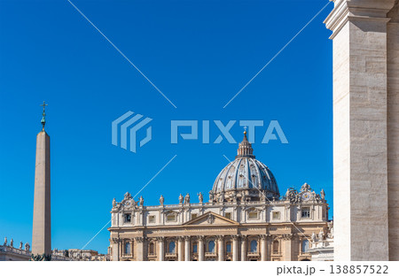 Saint Peter Basilica under a clear sky 138857522