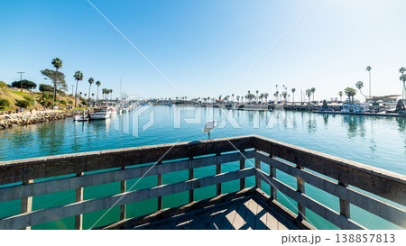 Blue sky over Oceanside harbor 138857813