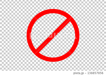 Red Prohibition No Symbol Sign On White Background - Ban, Stop, No Entry Icon Red Prohibition No Symbol Sign On White Background - Ban, Stop, No Entry Icon 138857856