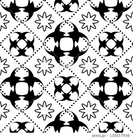 This is an illustration of a tile pattern. 138857936