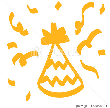 This is an illustration of a birthday hat. This is an illustration of a birthday hat. 138858081