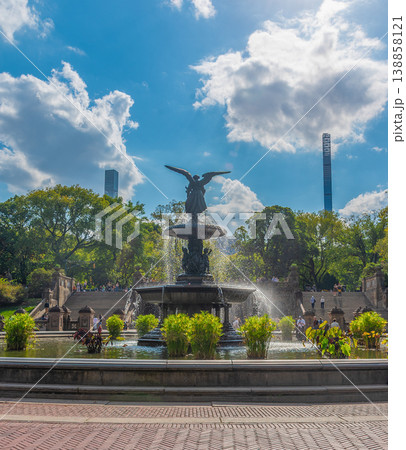 Bethesda fountain in world famous Central Park Bethesda fountain in world famous Central Park 138858121