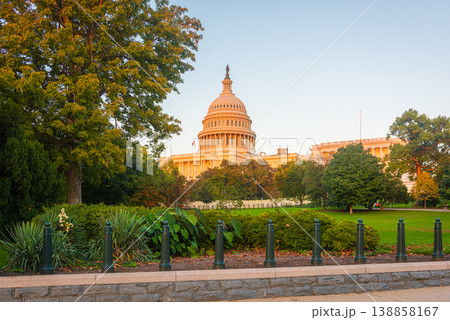 United States Capitol building in National Mall at sunset 138858167