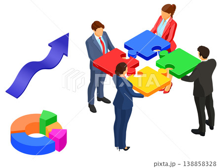 Partnership, Teamwork Business Mans and Womans 138858328