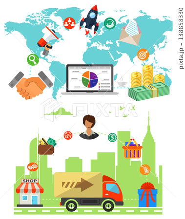 Online Shopping and Marketing Banners Online Shopping and Marketing Banners 138858330