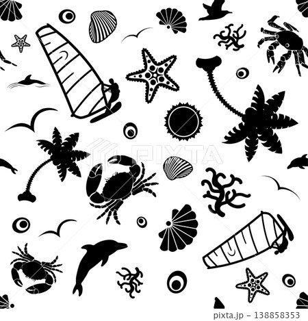 Seamless Summer Background Seamless Summer Background 138858353