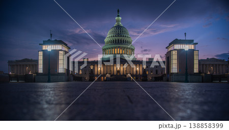 World famous United States Capitol Building at night World famous United States Capitol Building at night 138858399