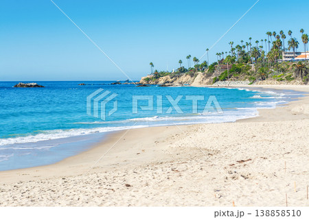 Famous Main Beach of Laguna Beach in California 138858510