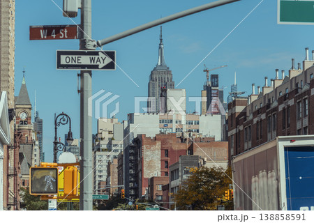 World famous Greenwich Village on a sunny morning 138858591