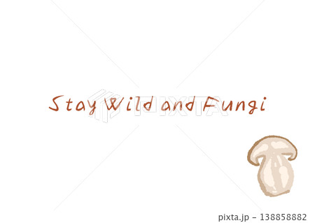 ポルチーニ茸（断面スライス・半分）の横型メニュー・カードテンプレート 138858882