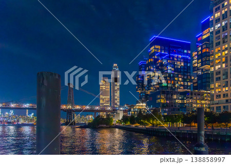 East 34th Street Pier in Manhattan at nigh 138858997