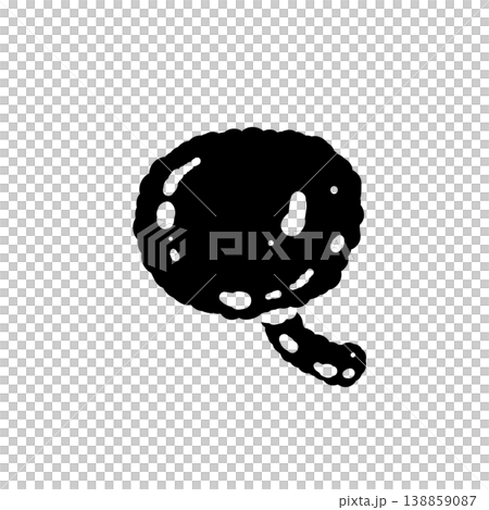 なめこ(単体・上から)のモノクロ手描きイラスト素材 なめこ(単体・上から)のモノクロ手描きイラスト素材 138859087