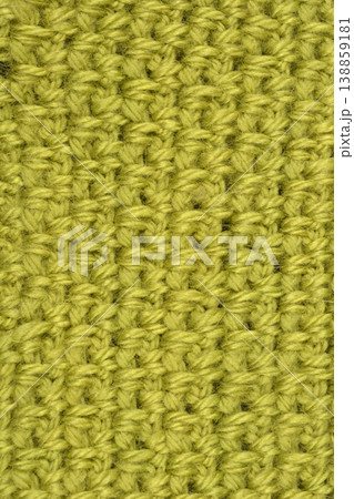 Lime green crochet texture background 138859181