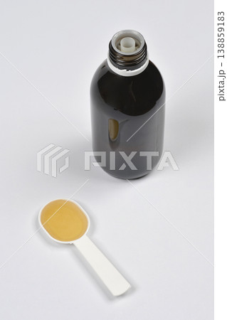 Syrup Bottle and Dose Syrup Bottle and Dose 138859183