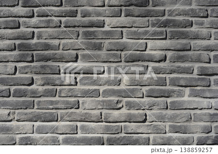 Grey brick wall background texture Grey brick wall background texture 138859257