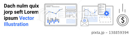 Financial management, data analysis, business strategy, performance metrics, digital tools, economic trends. Charts, graphs documents and dollar symbols. Financial management and data analysis Financial management, data analysis, business strategy, performance metrics, digital tools, economic trends. Charts, graphs documents and dollar symbols. Financial management and data analysis 138859394
