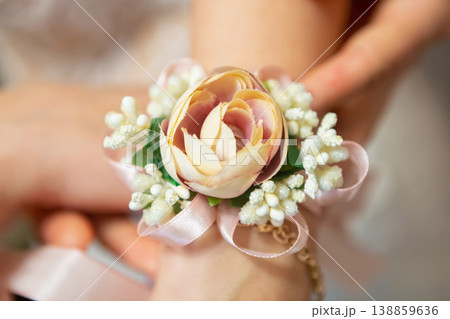 stylish wedding attributes of the bride's butane's shoes. 138859636