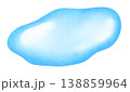 透明感のある水たまりのイラスト 138859964