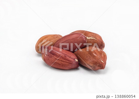 peanuts on a white background peanuts on a white background 138860054