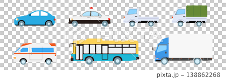 一系列各式各樣的汽車 一系列各式各樣的汽車 138862268