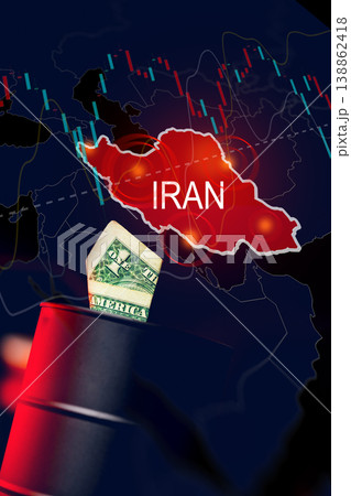 Oil conflict between Iran and USA in 2026 with financial implications on the world economy Oil conflict between Iran and USA in 2026 with financial implications on the world economy 138862418