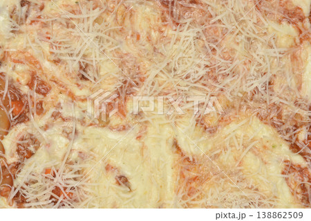Close Up of Unbaked Lasagna with Cheese 138862509