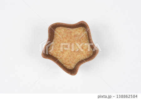 Star Shaped Chocolate Praline with Cream Filling Top View Star Shaped Chocolate Praline with Cream Filling Top View 138862584