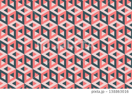 3d multicolor pattern with optical illusion hexagon blocks and cubes vector illustration 3d multicolor pattern with optical illusion hexagon blocks and cubes vector illustration 138863016