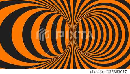 black and orange optical illusion 3d effect black and orange optical illusion 3d effect 138863017