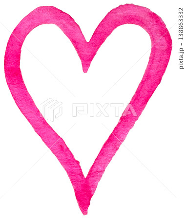 Watercolor heart shape, love symbol simple design. Varnish splash line. Abstract watercolor paint. Watercolor heart shape, love symbol simple design. Varnish splash line. Abstract watercolor paint. 138863332