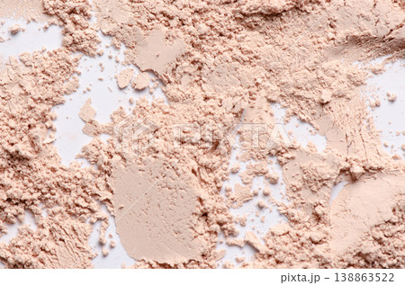 The texture of red cosmetic clay. The concept of cosmetic procedures or mud treatment. 138863522