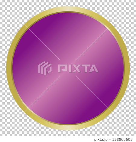 A simple purple and gold medal (round) A simple purple and gold medal (round) 138863603