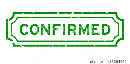 Grunge green confirmed word rubber seal stamp on white background Grunge green confirmed word rubber seal stamp on white background 138864432