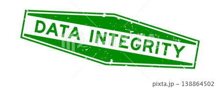 Grunge green data integrity word hexagon rubber seal stamp on white background Grunge green data integrity word hexagon rubber seal stamp on white background 138864502