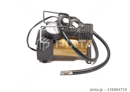 Car electric pump on a white background Car electric pump on a white background 138864719
